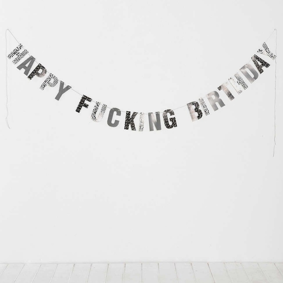 Urban Outfitters Other - Happy fucking birthday banner.